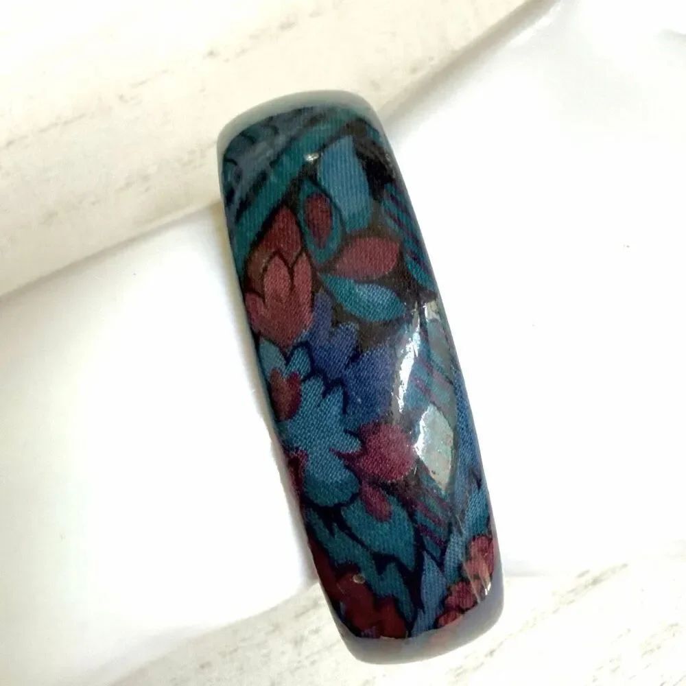 Brandt Design Handmade Denmark Resin Floral Bangle Bracelet